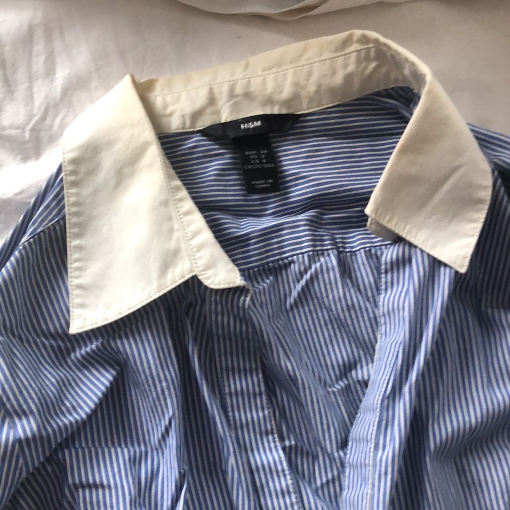 Blue stripe button down - Picture 3 of 5